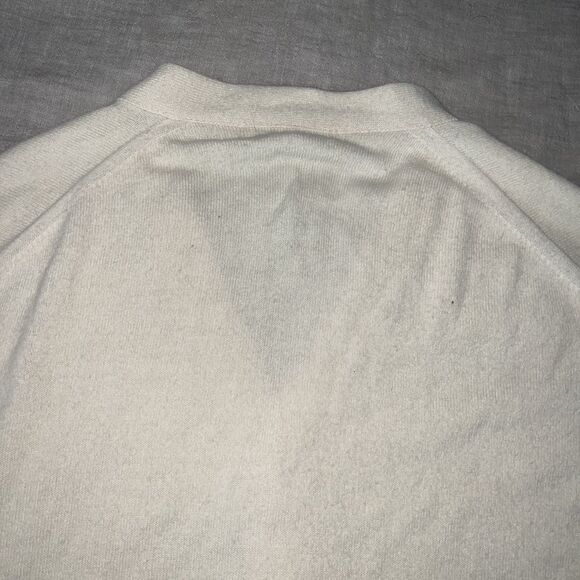 Christian Dior Monsieur Vintage Men’s Cardigan Ivory Cream Orion Acrylic Medium - Picture 9 of 9